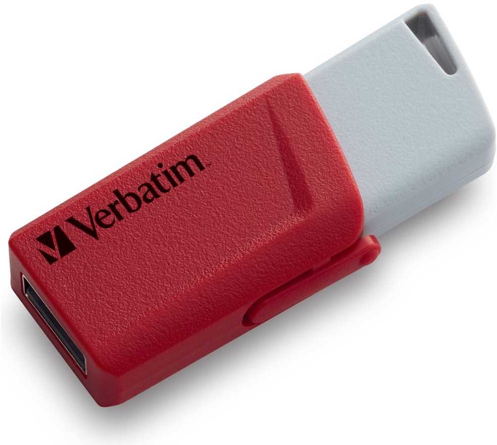 „Verbatim“ USB atmintinė, USB 3.0, 32 GB, „Store N Click“, spalvų derinys, 49308, USB A, su ištraukiama jungtimi. 2 vnt