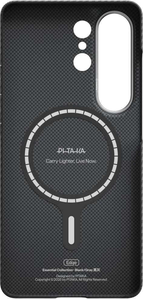 Dėklas Pitaka Edge Case Samsung Galaxy S26 Ultra, juodas