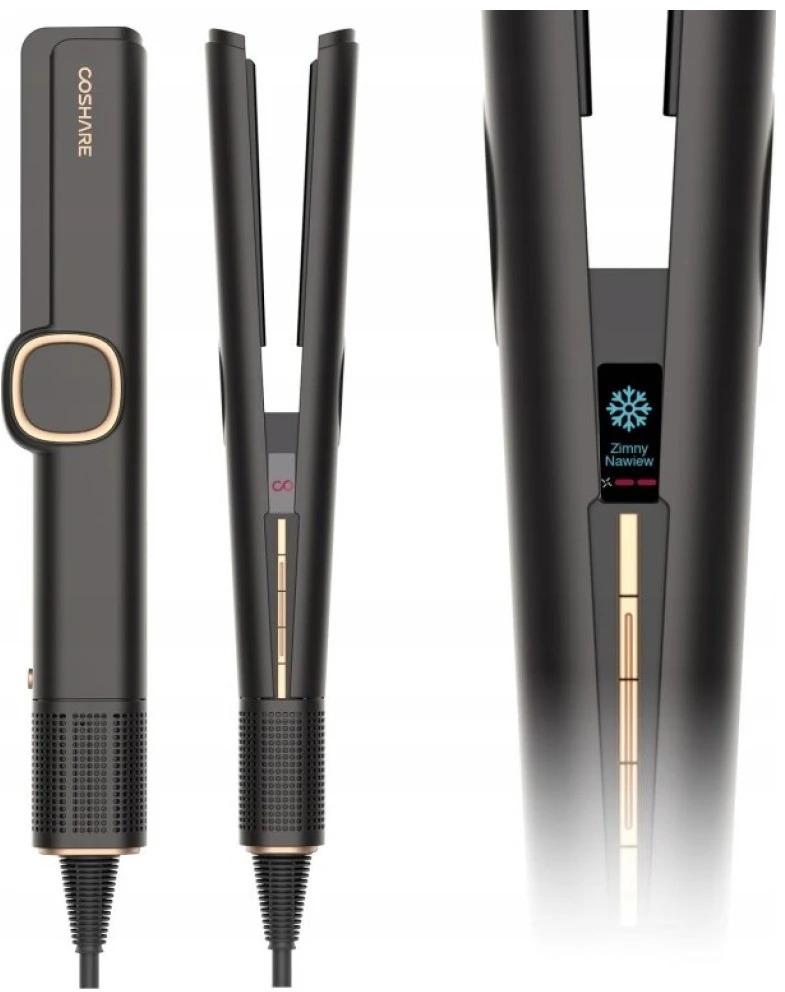Plaukų tiesinimo žnyplės COSHARE SuperAeer MK-559E juoda