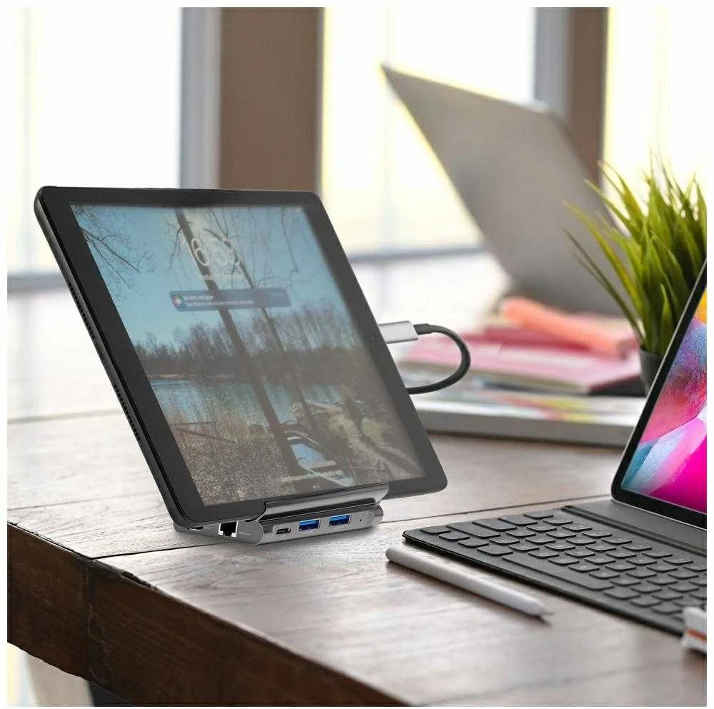 Podstawka pod Planšetė/Telefonas Hub 4smarts 7w1 DeX 2xUSB-C/2xUSB-A/HDMI/SD/MicroSD/RJ45