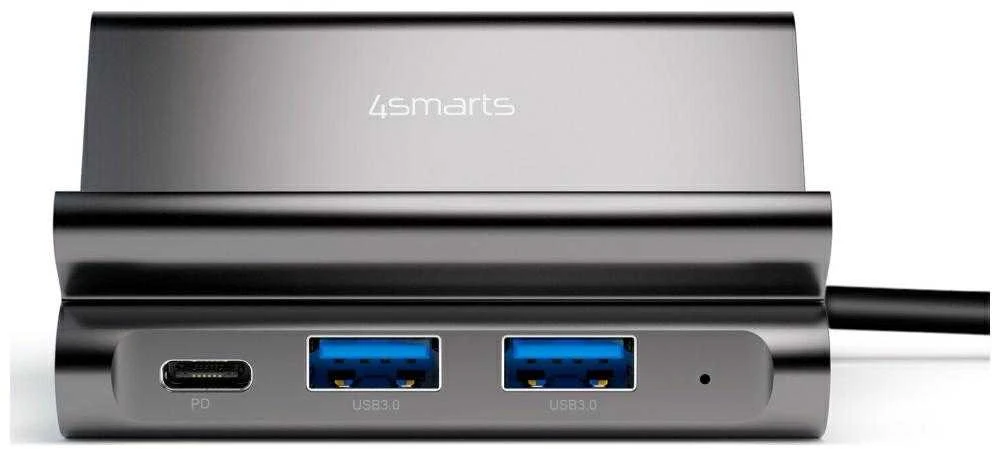 Podstawka pod Planšetė/Telefonas Hub 4smarts 7w1 DeX 2xUSB-C/2xUSB-A/HDMI/SD/MicroSD/RJ45