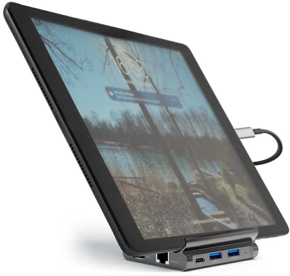Podstawka pod Planšetė/Telefonas Hub 4smarts 7w1 DeX 2xUSB-C/2xUSB-A/HDMI/SD/MicroSD/RJ45