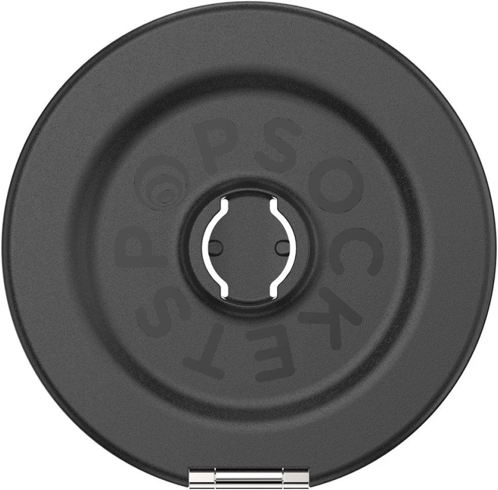 „PopSockets“ aliuminio radialinis „MagSafe“ telefono laikiklis ir stovas, juodas