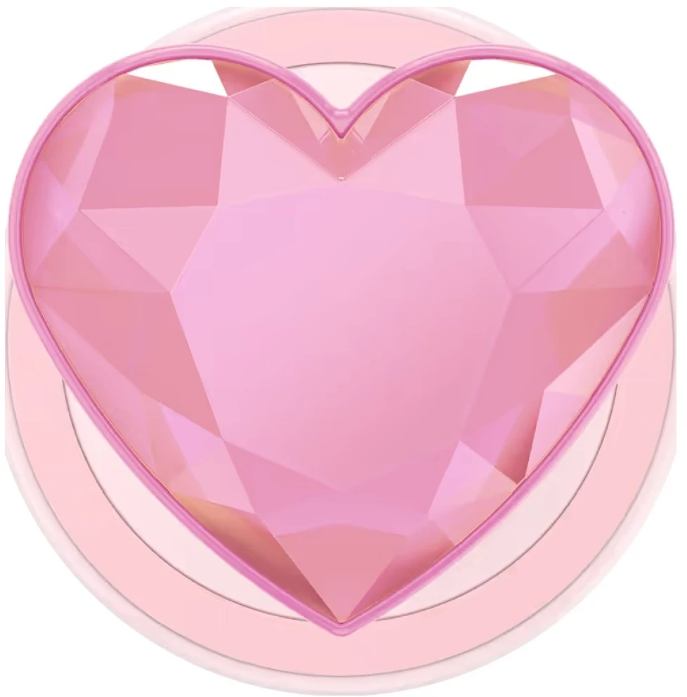 „Popsockets Crystal Heart Grip MagSafe“ telefono laikiklis ir stovas, rožinis