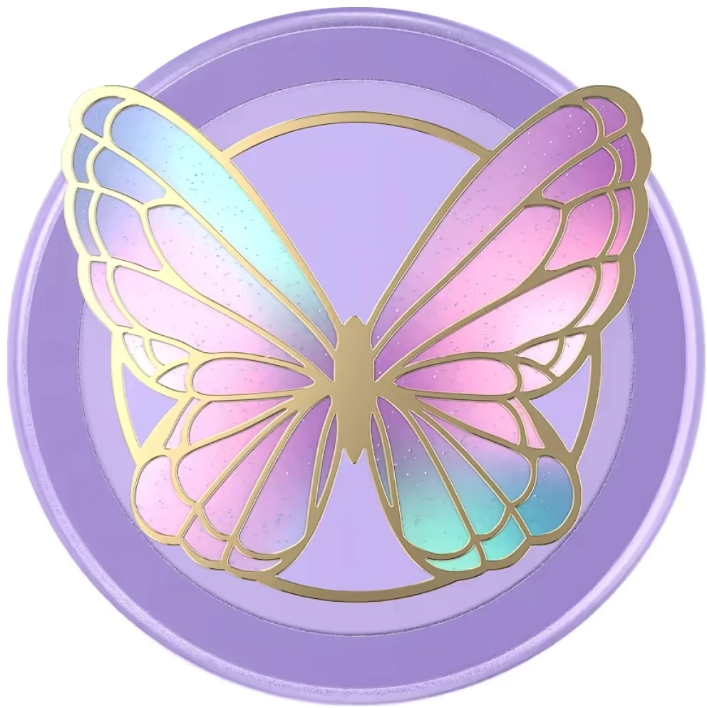 Popsockets Enamel Butterfly Prism MagSafe uchwyt i podstawka do telefonu šviesiai violetinė