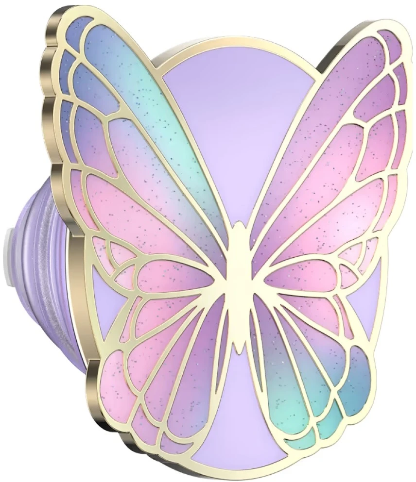 Popsockets Enamel Butterfly Prism MagSafe uchwyt i podstawka do telefonu šviesiai violetinė