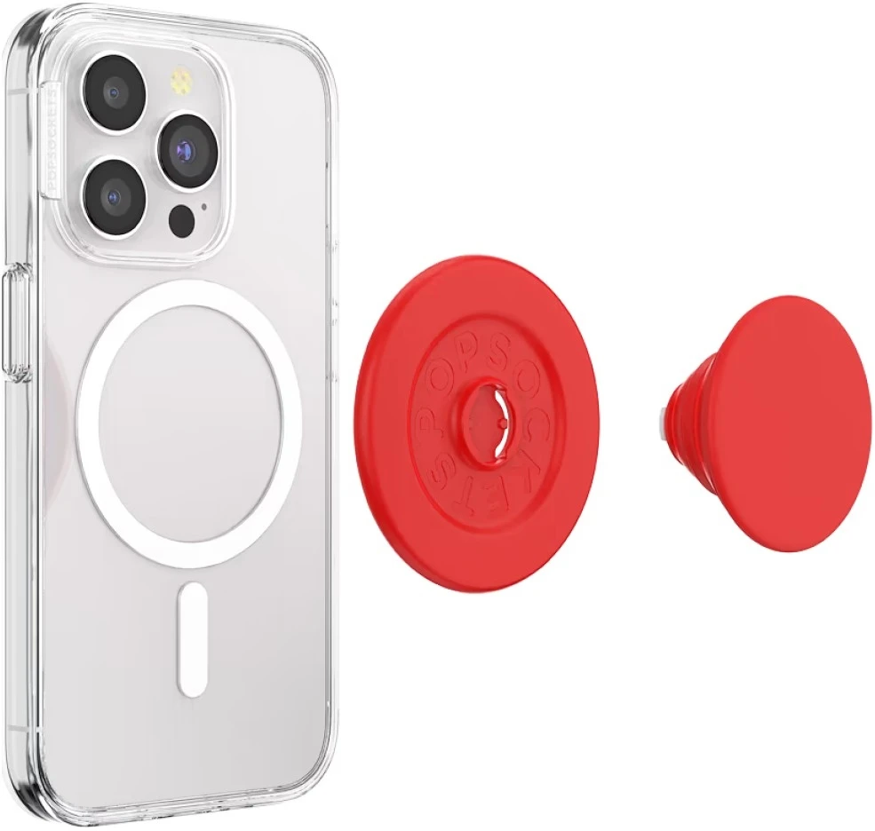 PopSockets PopOut Basic Rosso Grip MagSafe laikiklis ir stovas telefonui raudona