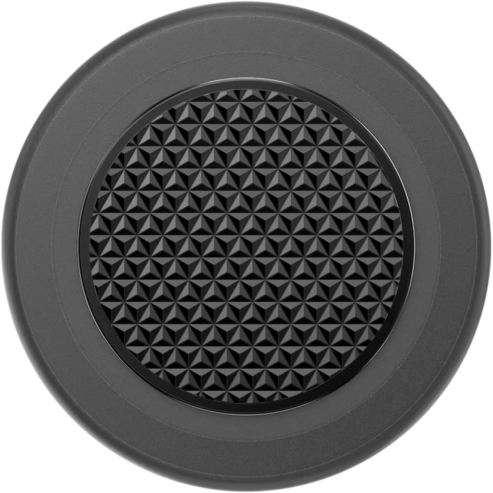 PopSockets Round Aluminum Triangle Knurl Grip MagSafe phone grip and stand juodas