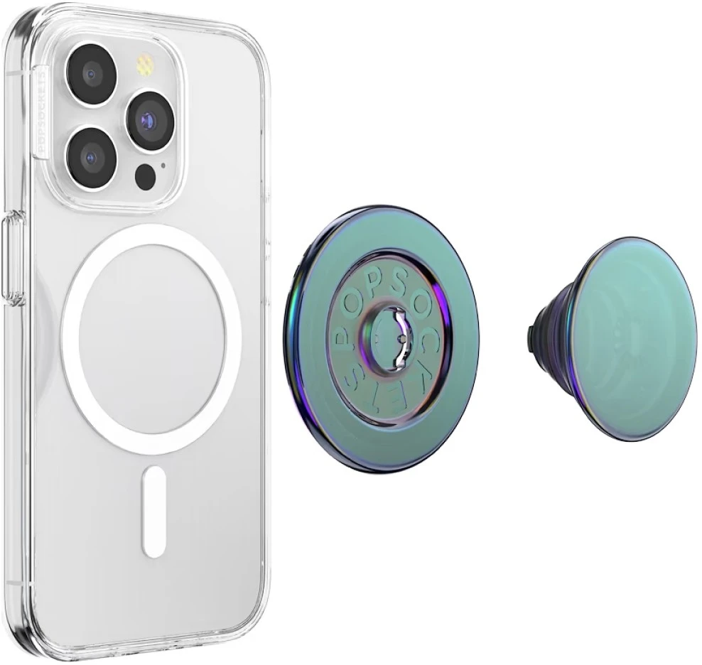 PopSockets Round Nightshade Opalescent MagSafe phone grip and stand