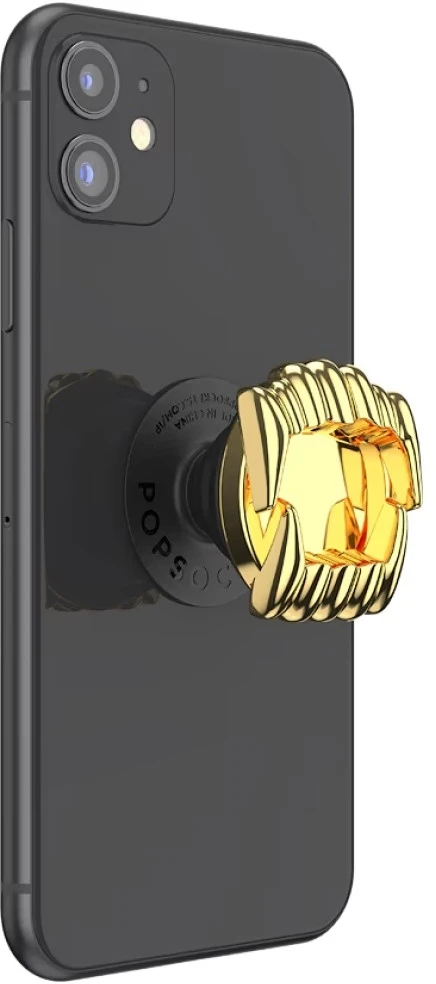 „PopSockets Say Cheese“ lipnus telefono laikiklis ir stovas auksinė