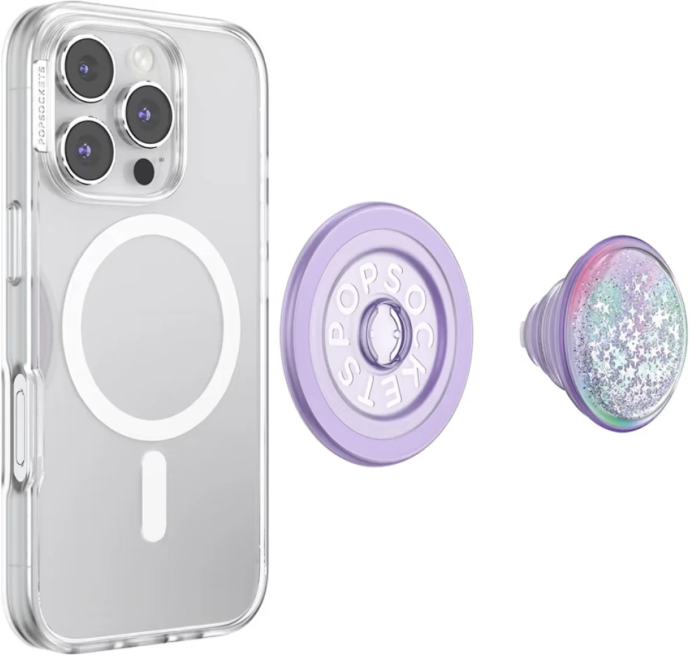 Popsockets Tidepool Squishy Unicorn Magic MagSafe uchwyt i podstawka do telefonu šviesiai violetinė