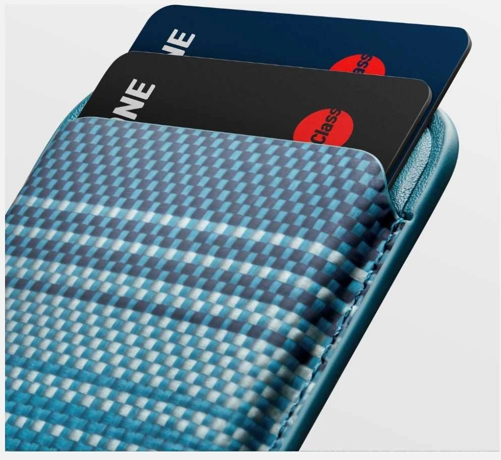 Dėklas Magnetic wallet PITAKA Woven Wallet MagSafe for phone moonrise