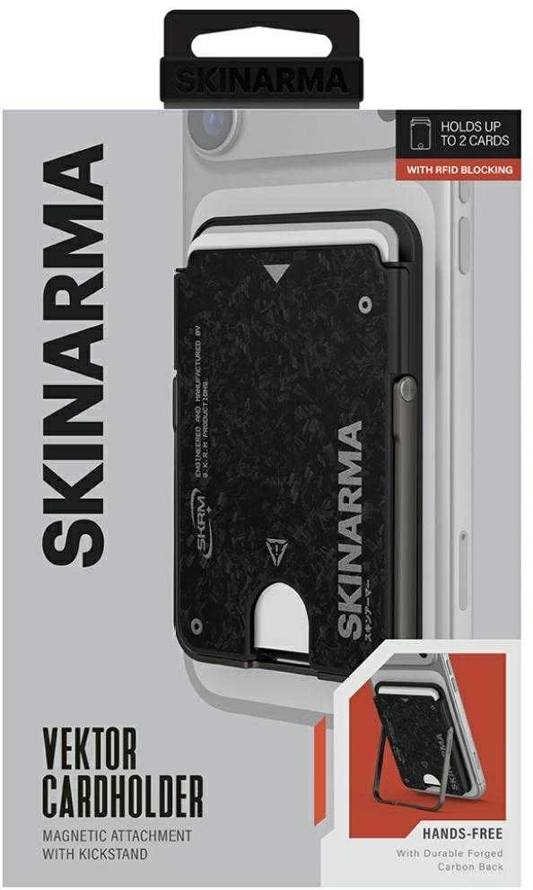Dėklas Wallet Skinarma Vektor Magnetic Smart Kick-Stand Onyx