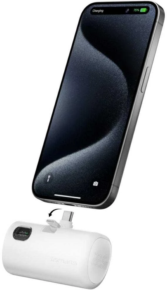 4smarts PicoFold 5000 mAh 22,5 W balta