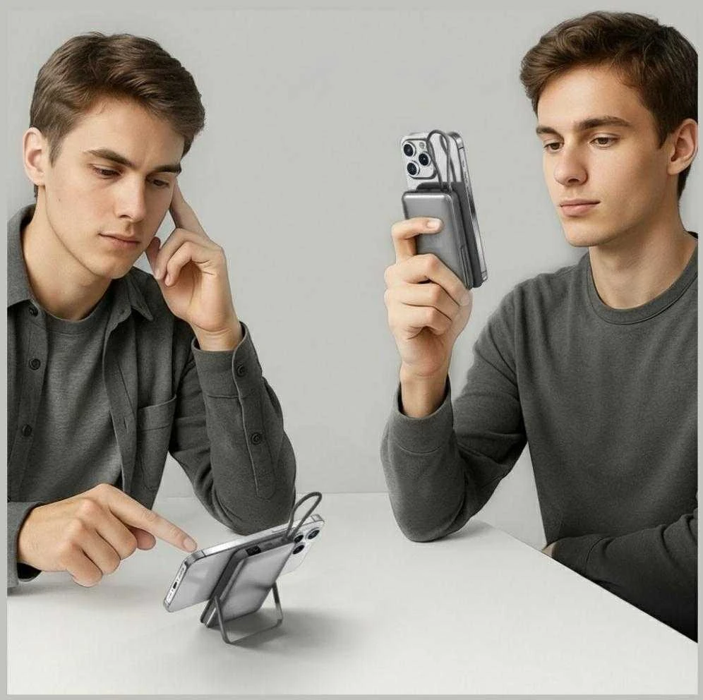 Carruzzo 4smarts Enterprise Pocket 10000 mAh Belaidis įkrovimas Pilka