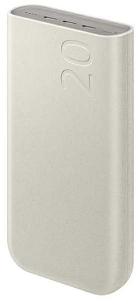 Nešiojamoji baterija Samsung EB-P4520XU 20000 mAh 45W 3xUSB-C smėlio/smėlinės spalvos