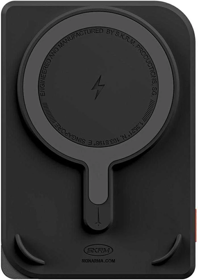 „Skinarma Nexus Mecha“ magnetinis stovas „MagSafe“ 5000 mAh USB-C PD 20W juodas