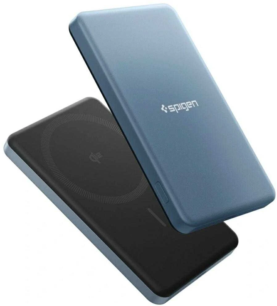 „Spigen Essential“ 5000mAh 22,5W „MagSafe“ nešiojamas įkroviklis, žalsvai mėlynas EA2205MQ