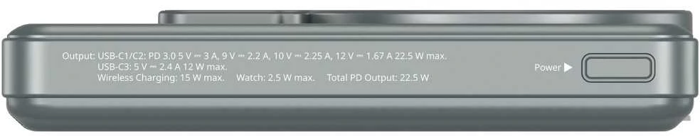 Powerbank Verbatim Charge n Go 10000mAh with stand Magnetic Wireless TFT display 2xUSB-C cable pilkas