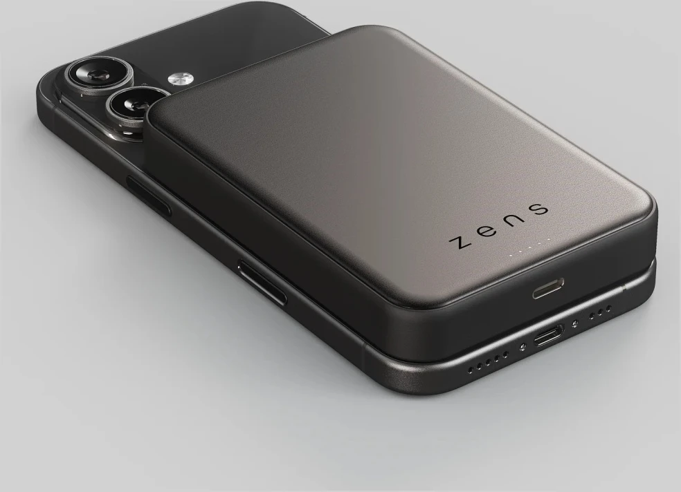 Carruzzo ZENS ZEPP11B/00 nešiojamasis įkroviklis 10000 mAh Belaidis įkrovimas Juoda