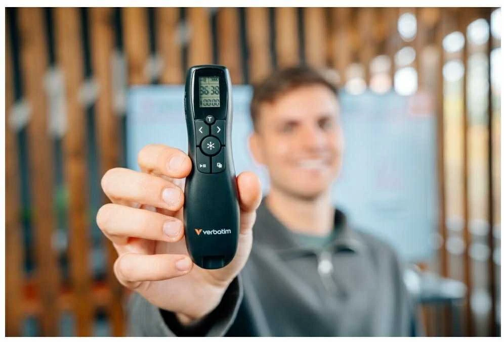 Verbatim „Keynote“ belaidis pranešėjas su LCD ekranu