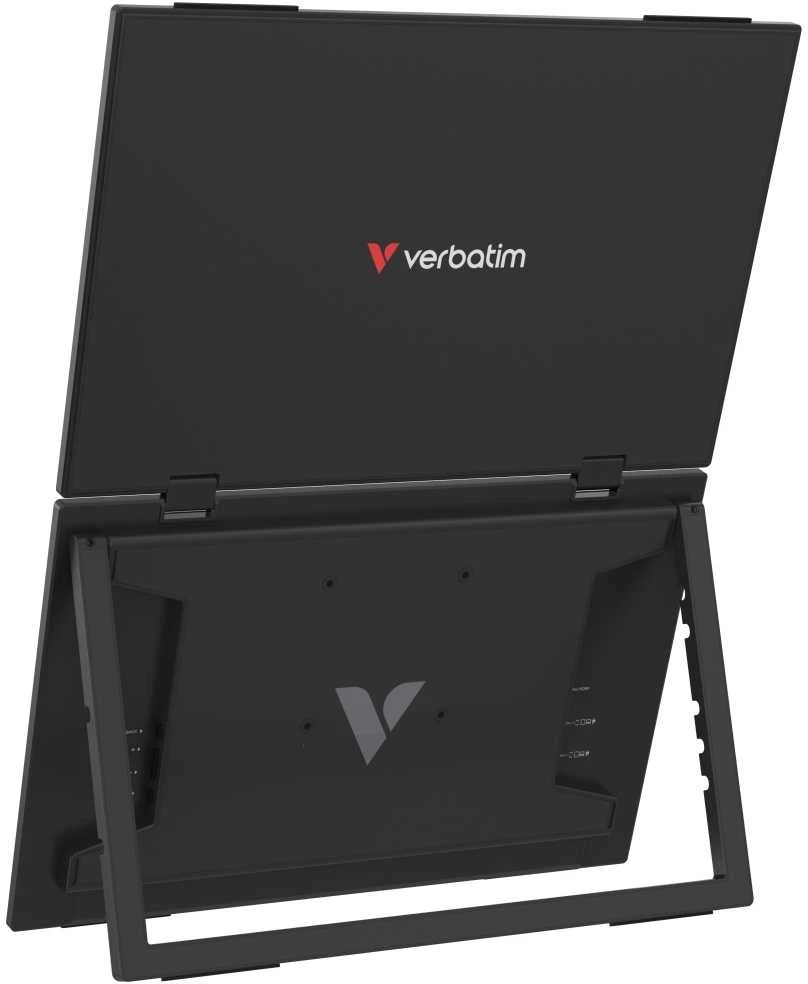 Monitorius „Verbatim Essentials“ nešiojamas dviejų monitorių ekranas, 15,6 colio, FHD, juodas, 32403