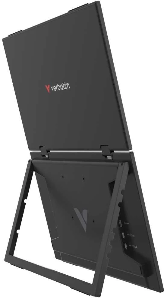 Monitorius „Verbatim Essentials“ nešiojamas dviejų monitorių ekranas, 15,6 colio, FHD, juodas, 32403