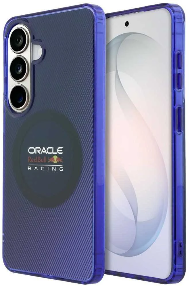 Red Bull Raudona Bull Raudona Bull PC Double Layer Blended Lines Magnetic dėklas skirtas Samsung Galaxy S26 Navy