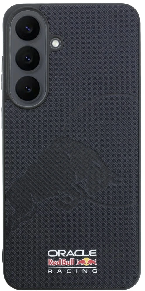 Red Bull Raudona Bull Dėklas Raudona Bull Meshed Debossed Bull MagSafe skirtas Samsung Galaxy S26 FE granatinis