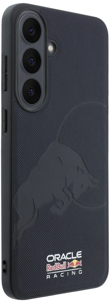 Red Bull Raudona Bull Dėklas Raudona Bull Meshed Debossed Bull MagSafe skirtas Samsung Galaxy S26 FE granatinis