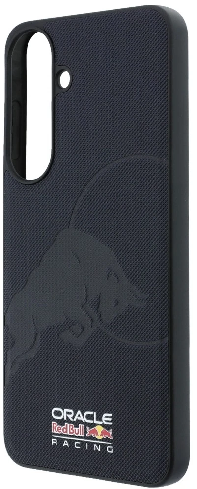 Red Bull Raudona Bull Dėklas Raudonas Bull Meshed Debossed Bull MagSafe skirtas Samsung Galaxy S26 FE granatinis