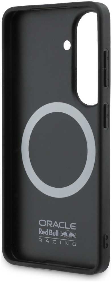 Red Bull Raudona Bull Raudona Bull PU Leather Meshed Raudona Ring Magnetic dėklas skirtas Samsung Galaxy S26 Navy