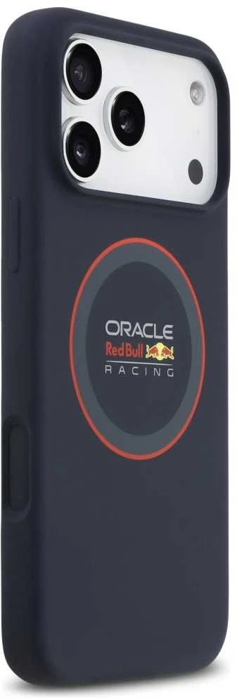 Red Bull Raudona Bull Raudona Bull Silicone Raudona Ring MagSafe dėklas skirtas Apple iPhone 17 Pro Max Navy mėlynos spalvos