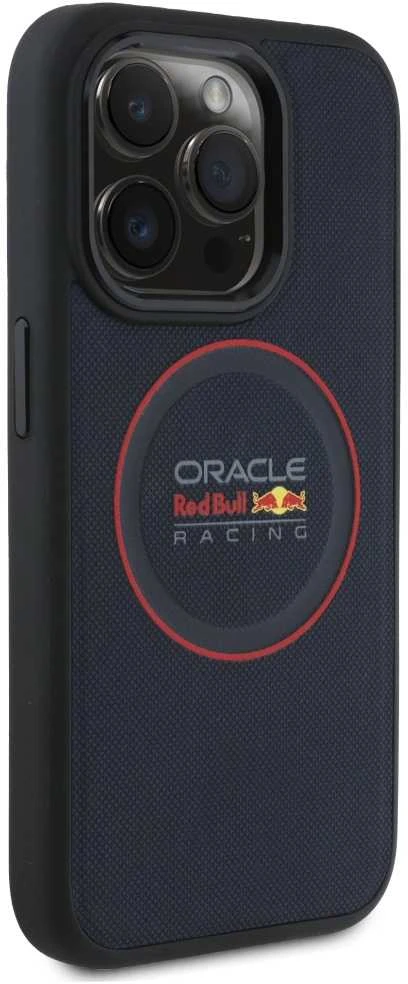 Red Bull Raudona Bull Raudona Bull PU Leather Raudona Ring MagSafe dėklas jūsų Apple iPhone 15 Pro Max mėlynos spalvos