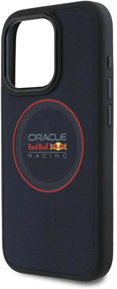 Red Bull Raudona Bull Raudona Bull PU Leather Raudona Ring MagSafe dėklas jūsų Apple iPhone 15 Pro Max mėlynos spalvos