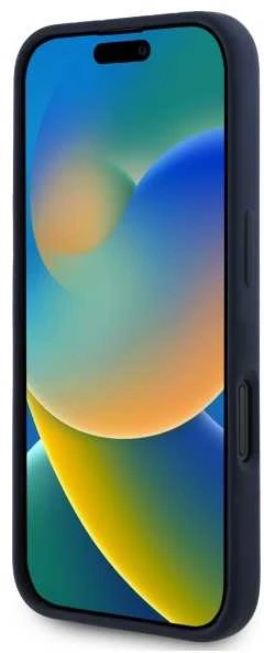 Red Bull Raudona Bull Raudonas BULL dėklas skirtas Apple iPhone 16 compatible skirtas MagSafe RBHMP16S24SIHSRV (Silicone Horizontal Centered Logo) mėlynos spalvos