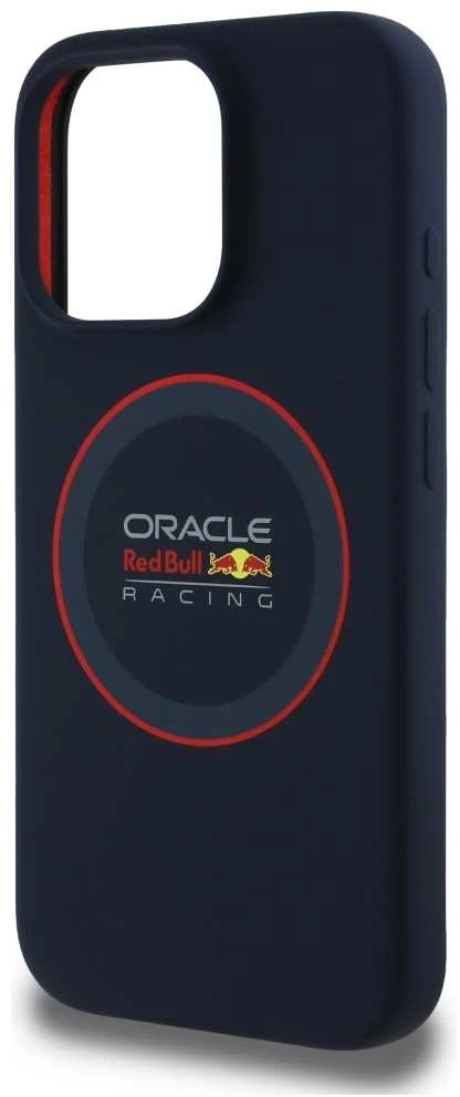 Red Bull Raudona Bull Raudona Bull silikoninis Raudona Ring MagSafe Apple iPhone 16 Pro Max dėklas telefonui mėlynos spalvos
