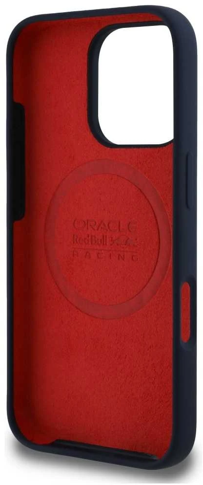 Red Bull Raudona Bull Raudona Bull silikoninis Raudona Ring MagSafe Apple iPhone 16 Pro Max dėklas telefonui mėlynos spalvos