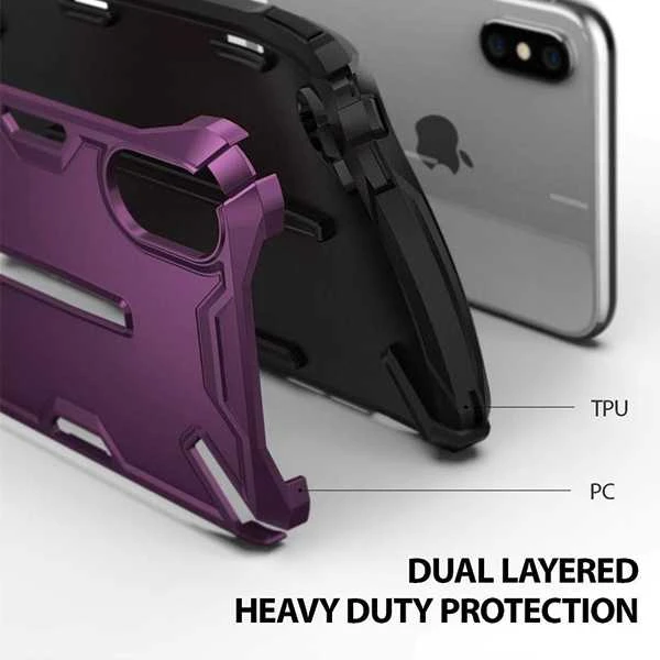 Kilimėlis Trust Ringke Ringke Dual X iPhone Xs Max purpurinė / metalinė violetinė DXAP0009