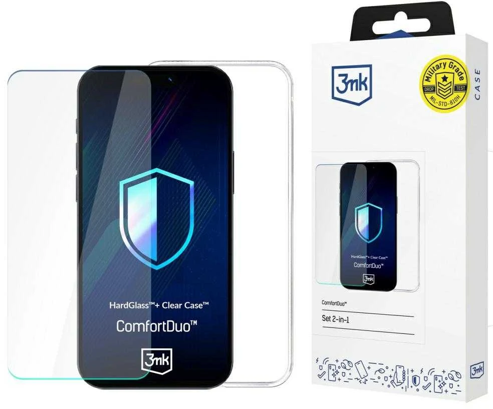 Rinkinys 3MK ComfortDuo Clear do Samsung Galaxy S25 Edge