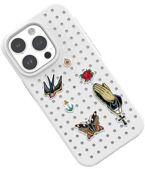 Pinit Rinkinys Dėklas Pinit Dynamic + Tattoo Pin iPhone 14 Pro Max 6.7'' juoda/juodas wzór 2
