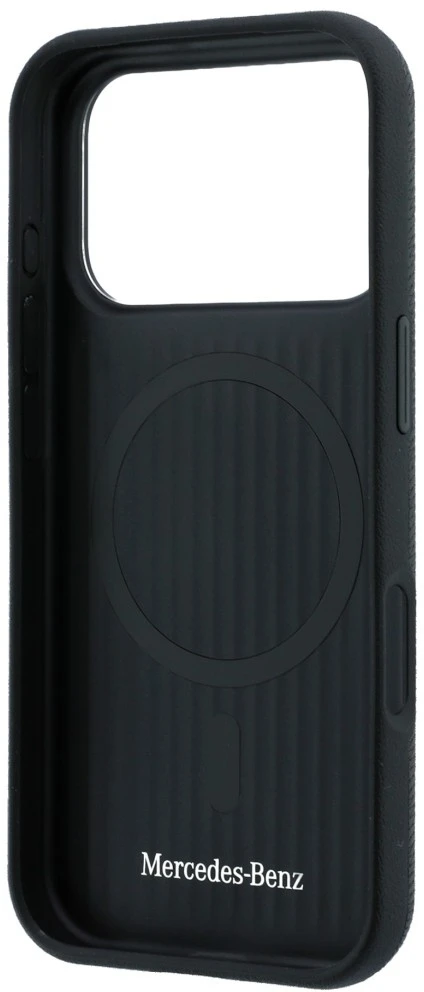 Dėklas Rinkinys etui + portfel Mercedes Grilis Pattern Leather MagSafe do iPhone 18 Pro / 17 Pro juoda