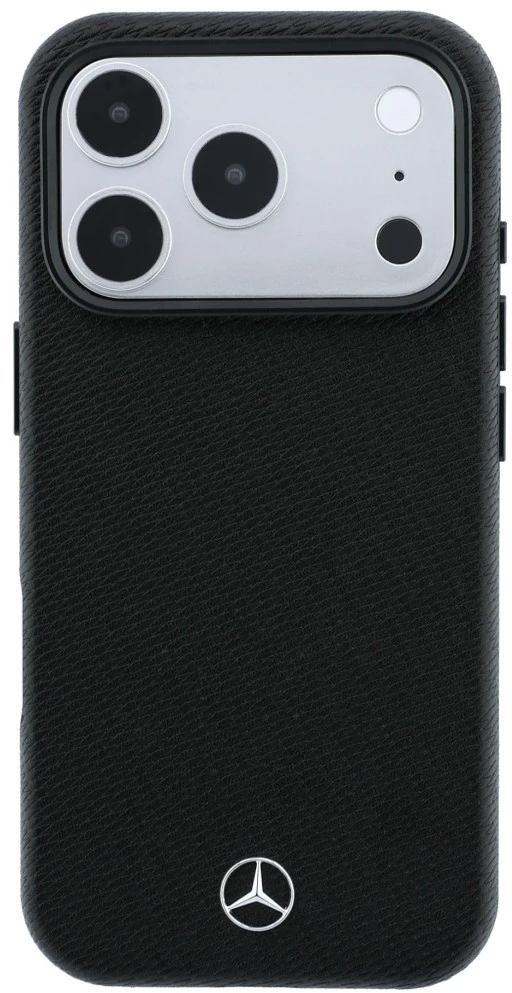 Dėklas Rinkinys etui + portfel Mercedes Grilis Pattern Leather MagSafe do iPhone 18 Pro / 17 Pro juoda