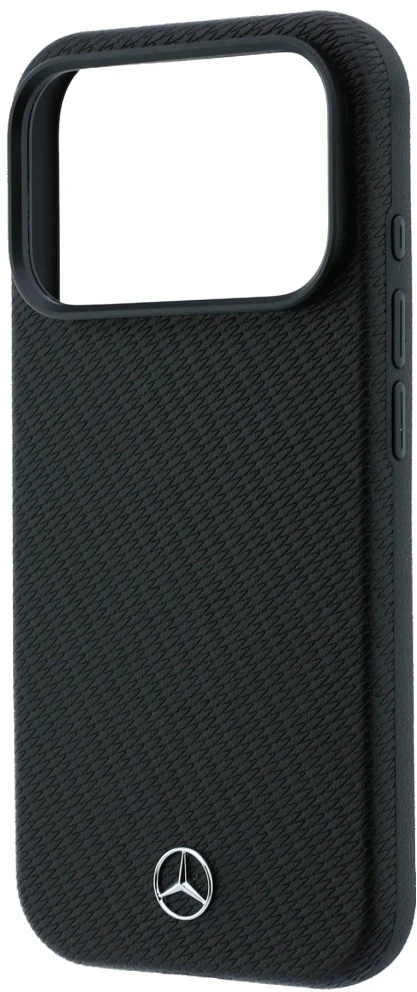 Dėklas Rinkinys etui + portfel Mercedes Grilis Pattern Leather MagSafe do iPhone 18 Pro Max / 17 Pro Max juoda
