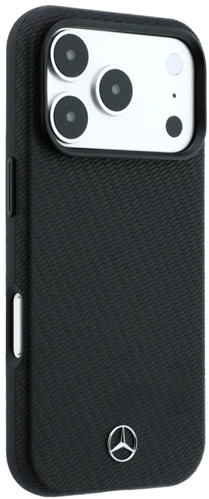 Dėklas Rinkinys etui + portfel Mercedes Grilis Pattern Leather MagSafe do iPhone 18 Pro / 17 Pro juoda