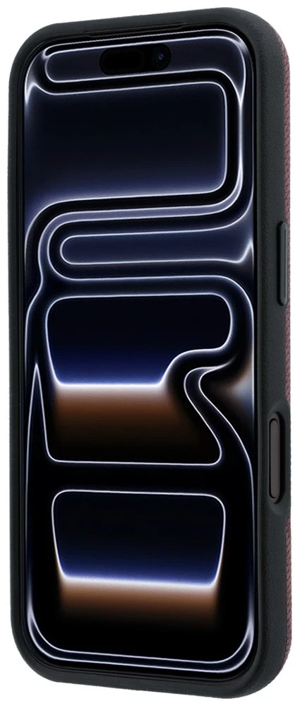 Dėklas Rinkinys etui + portfel Mercedes Grilis Pattern Leather MagSafe do iPhone 18 Pro / 17 Pro bordo spalvos