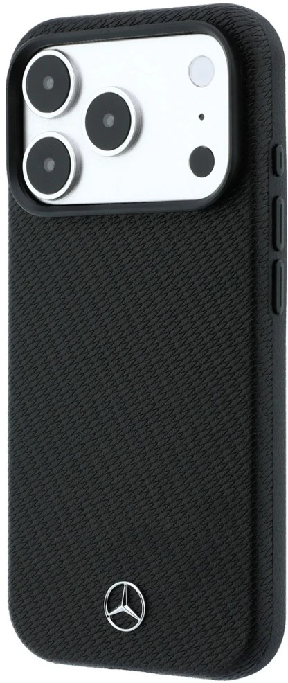 Dėklas Rinkinys etui + portfel Mercedes Grilis Pattern Leather MagSafe do iPhone 18 Pro / 17 Pro juoda