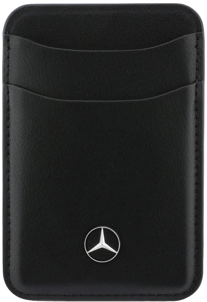 Dėklas Rinkinys etui + portfel Mercedes Grilis Pattern Leather MagSafe do iPhone 18 Pro / 17 Pro juoda