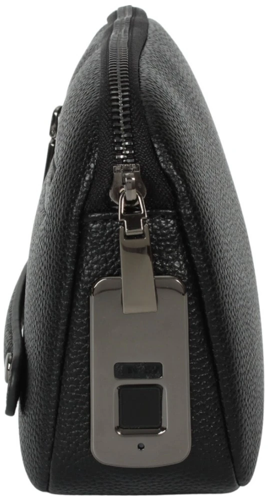 Saszetka su zamkiem na odcisk palca 4smarts Tech-Clutch Secure juoda