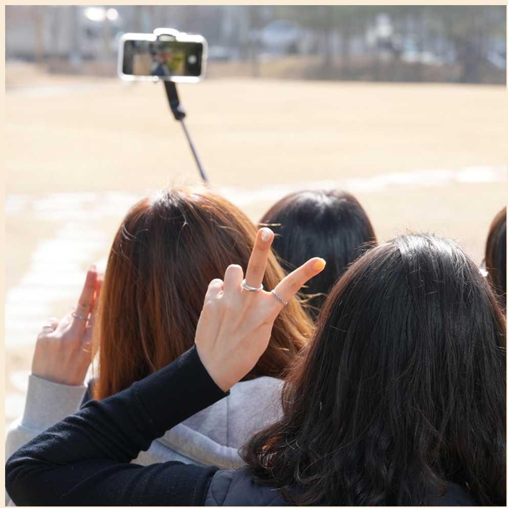 Selfie Stick Gimbal Araree Pod Gimbal 1X Tripod juoda